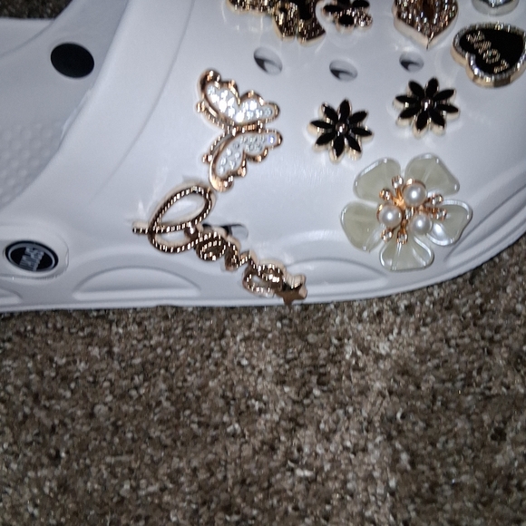 NEW WHITE BLING Imitation Croc - Picture 7 of 15